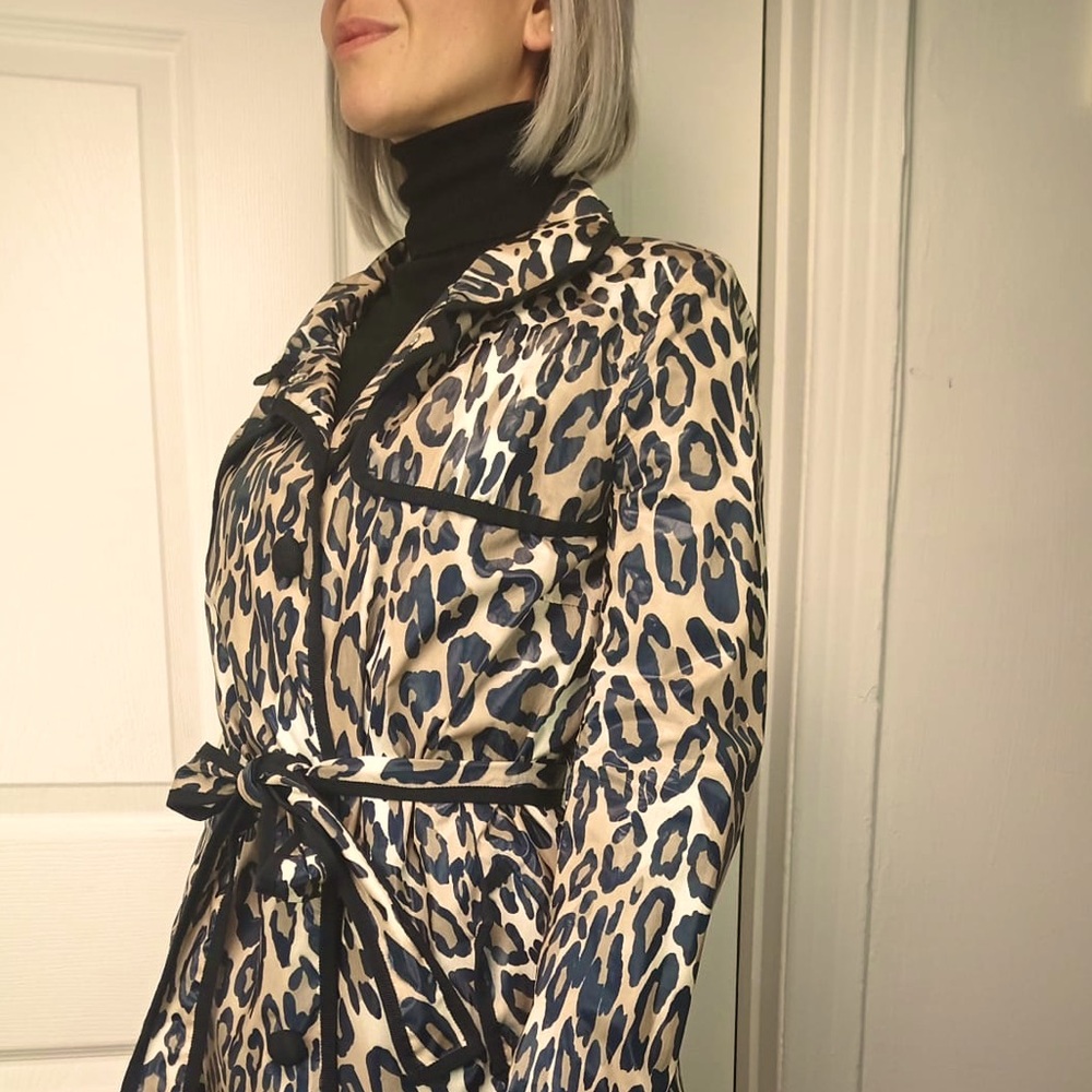 X-Small Moncler Leopard Raincoat - Imperméable Léopard Moncler XS